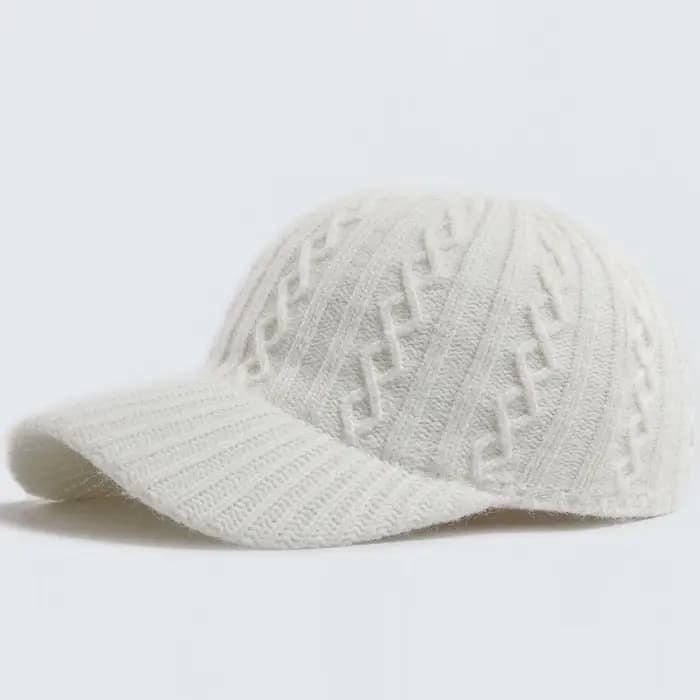 Nouvelle casquette de Baseball tricotée femmes mode hommes automne hiver chapeau chaud Vintage casquettes décontractées pour dames Snapback femme réglable