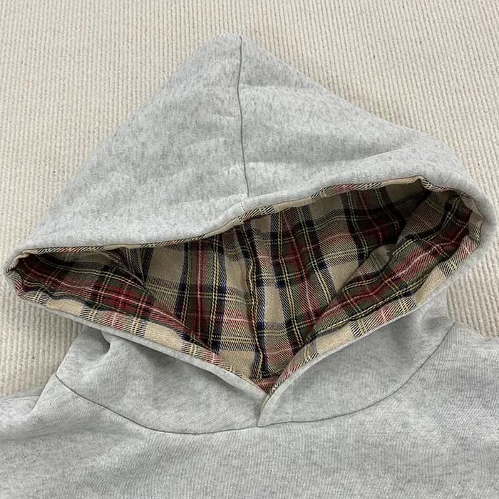 Sweat à capuche ample unisexe américain Hip-Hop imprimé écossais Y2K pour automne hiver hommes femmes