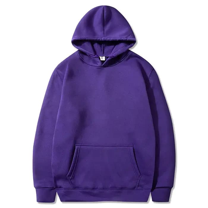 Mode décontracté polaire sweat à capuche pour homme en gros plaine blanc pull