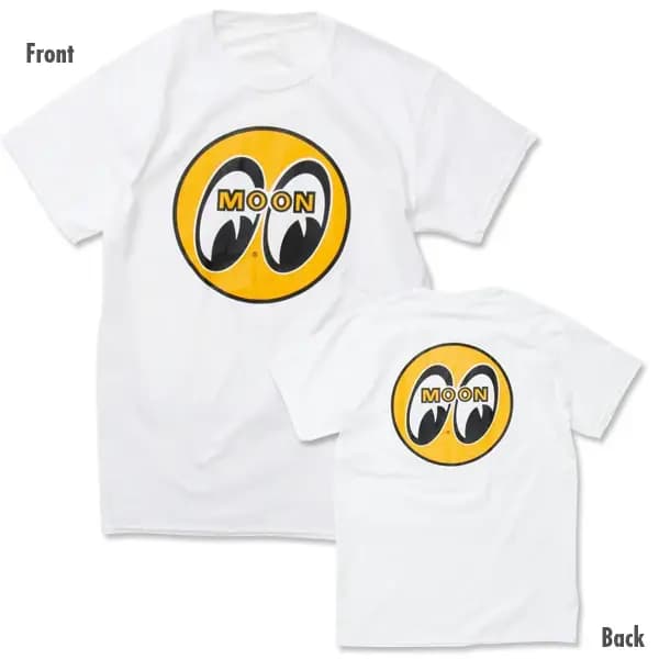 T-shirt en coton avec logo Moon Modified Car Motorcycle Brands