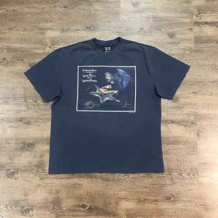 SAINT OF MICHAEL 1:1 Style américain mode Streetwear Vintage vêtements hauts amples t-shirt surdimen