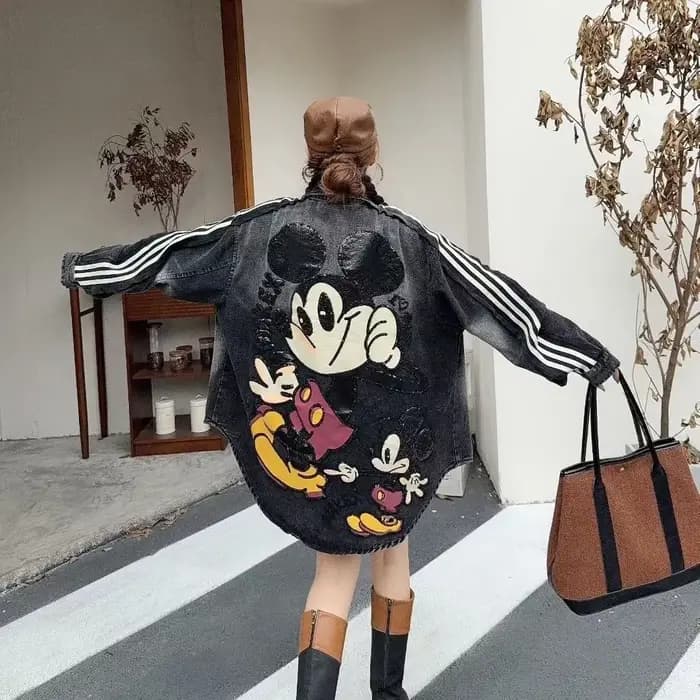 Veste en jean de marque de luxe européenne et américaine