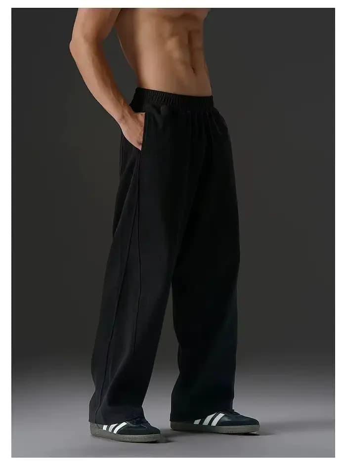 Pantalons de survêtement pour hommes taille élastique Joggers