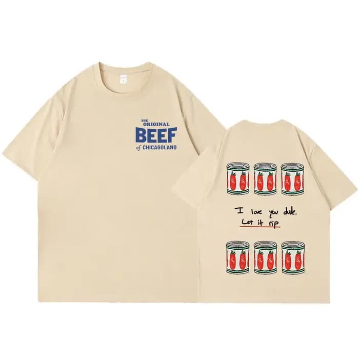 L'ours série TV l'origine boeuf de Chicagoland T-shirt Harajuku hommes femmes vêtements mode décontracté coton surdimensionné t-shirts