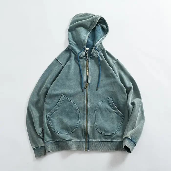Cardigan à capuche en laine de coton rapcotton pour hommes