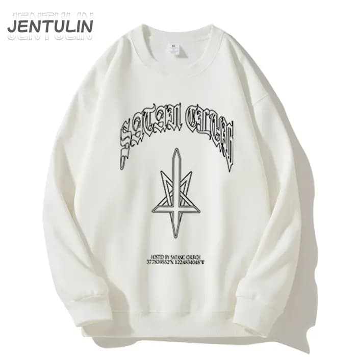 Sweats à capuche à imprimé graphique Satan Club pour hommes et femmes