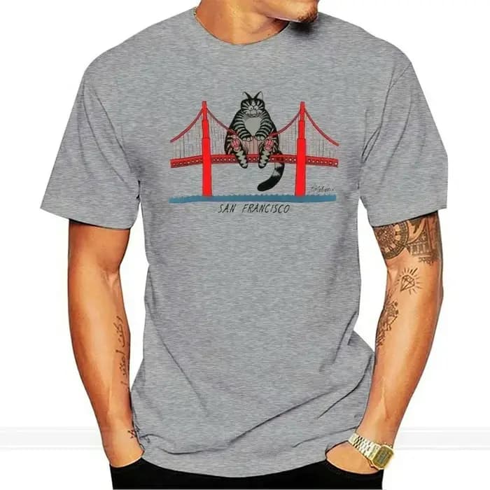 B Kliban-T-shirt à manches courtes pour homme