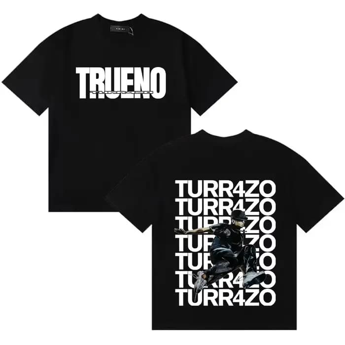 Rapper Trueno 2026 TURR4ZO – T-shirt imprimé, nouveau, 100% coton, unisexe, pour hommes et femmes, Y