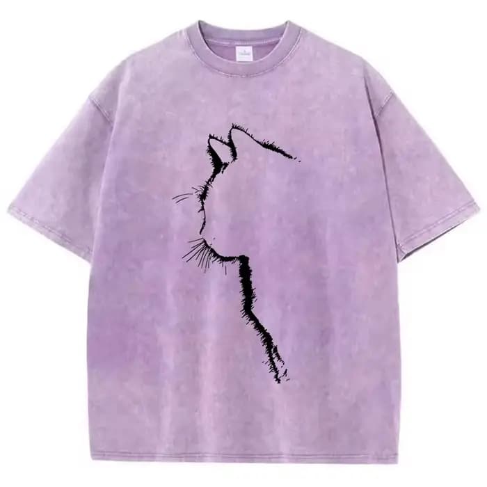 T-shirt vintage délavé 100% coton