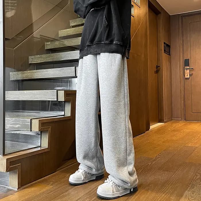 Pantalon de jogging en polaire pour homme hiver 2026