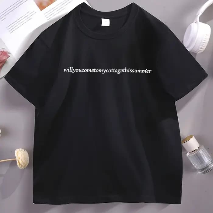 T-shirt décontracté à col rond pour hommes et femmes, Streetwear ample, vêtements pour hommes, Will