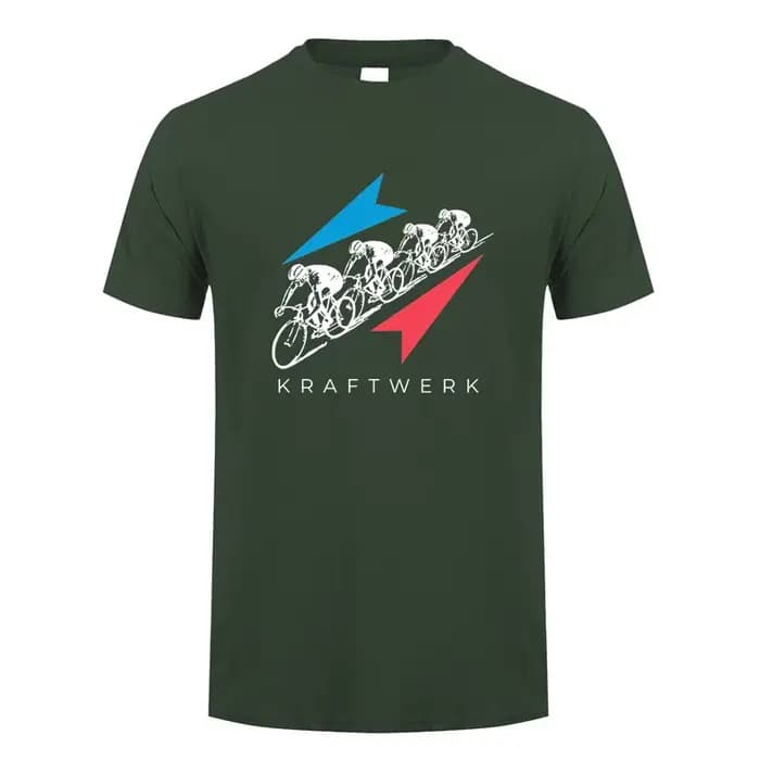 Kraftwerk T Shirt Hommes Manches Courtes Coton Économie Été Mans Cool Y-Streetwear DZ-054