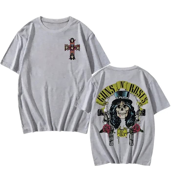 Guns N Roses t-shirt dessin animé imprimé Harajuku Grunge