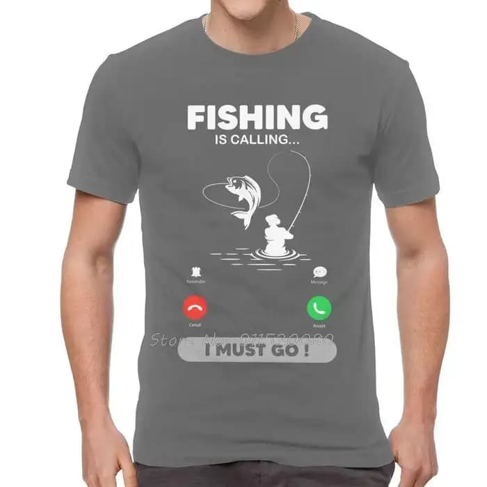 La pêche appelle j'ai pour aller T-shirt hommes coton
