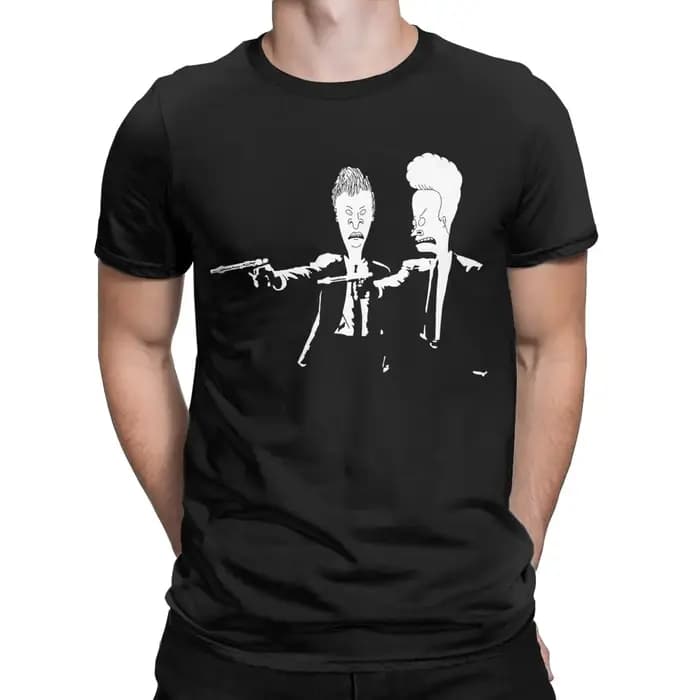 Beavis et Butthead Pulp Fiction hommes t-shirts créatif T-Shirt à manches courtes col rond