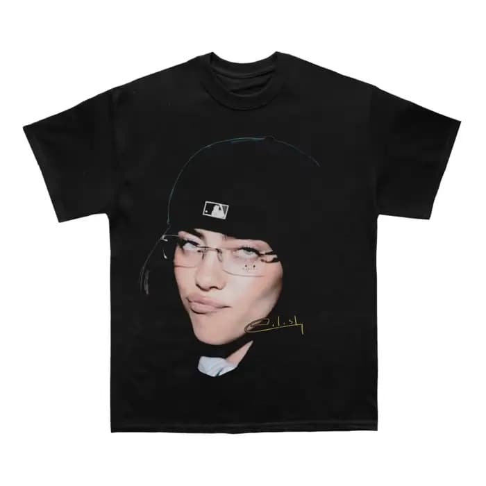 T-shirt en coton Billie Eilish pour homme, style streetwear rétro décontracté, vêtements pour homme