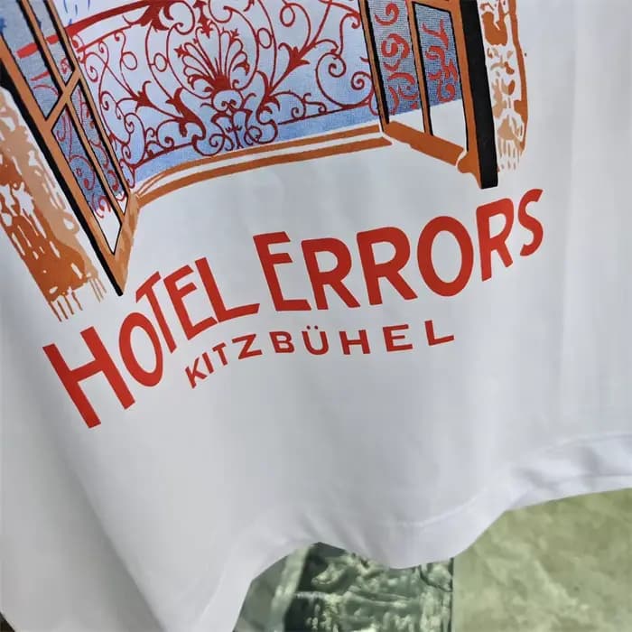 House of Errors hôtel fenêtre impression surdimensionné T-Shirt hommes femmes coton ample Streetwear décontracté à manches courtes hauts