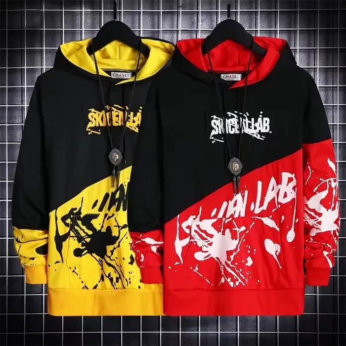 Sweat à capuche japonais à manches longues pour hommes