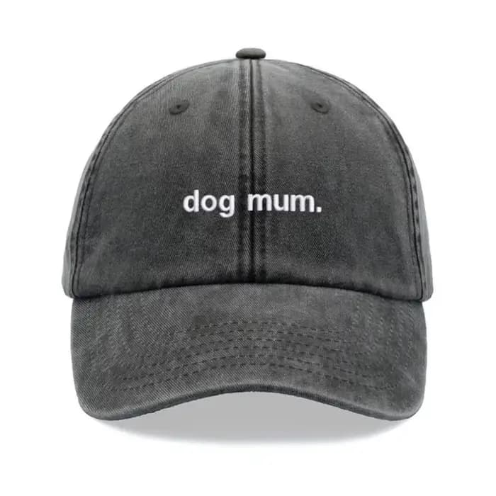 1 pièce, « maman chien ». Casquette de baseball vintage lavée Kanye pour femmes