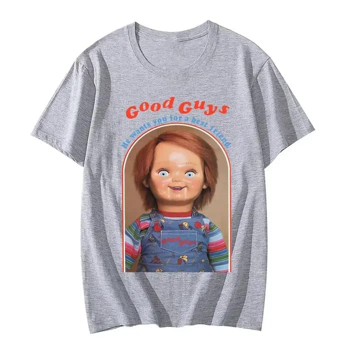 Nouveau Chucky coton T-Shirts Anime imprimé graphique femmes mode décontracté manches courtes t-shirt Harajuku unisexe