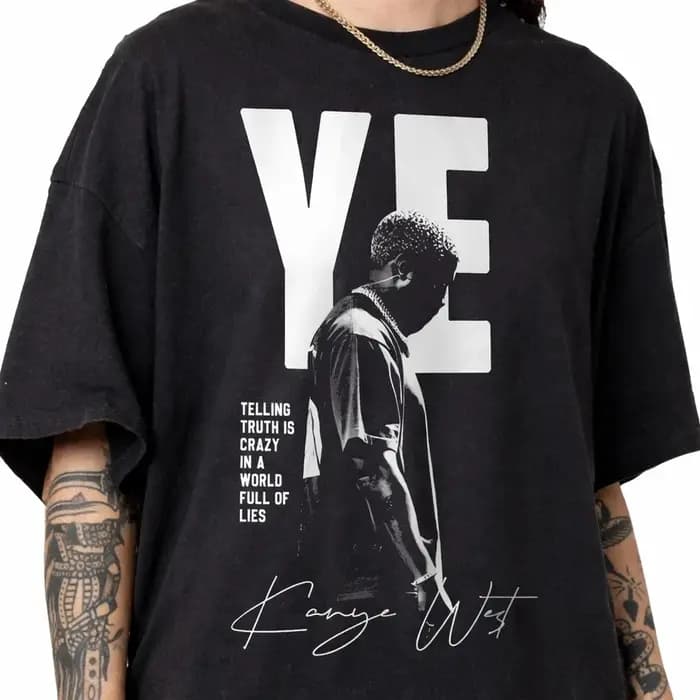 T-shirt graphique Bully de Kanye West YE Live In Los Angeles
