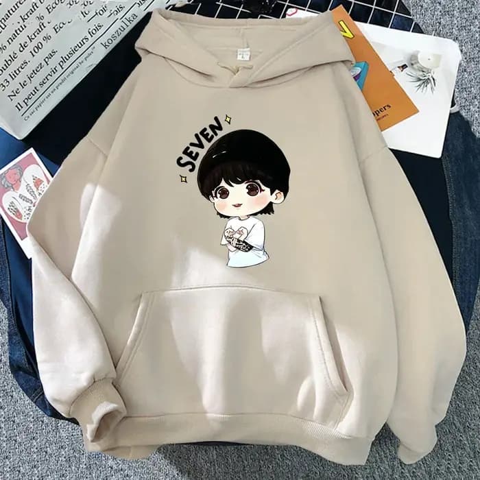 Sept sweat à capuche femmes Harajuku esthétique drôle Kawaii sweats