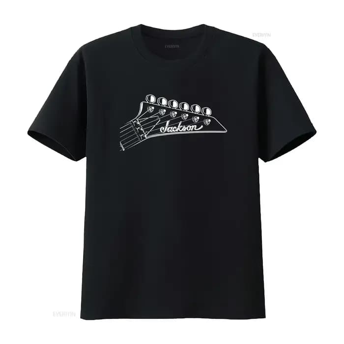 T-shirt pour homme Jackson Guitars, style rock, imprimé, plusieurs tailles, vintage, délavé, vêtemen