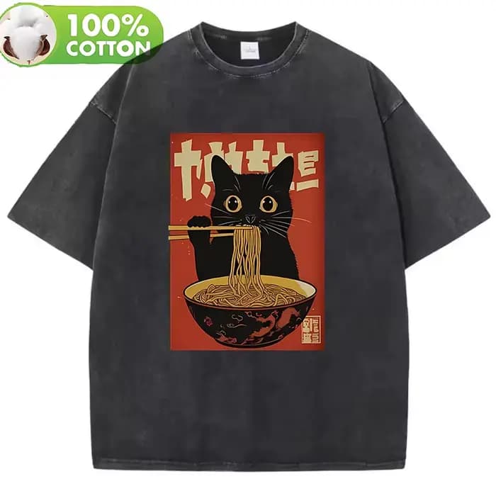 T-Shirt Vintage lavé 100% coton