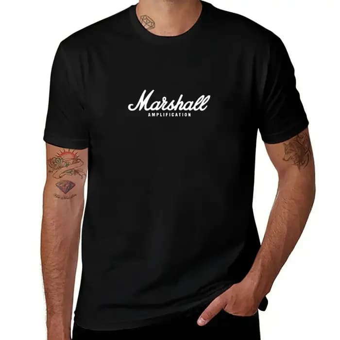 Marshall T-Shirt surdimensionné graphique t-shirts graphiques