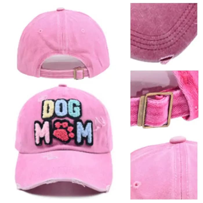 Casquette de baseball réglable brodée pour maman de chien