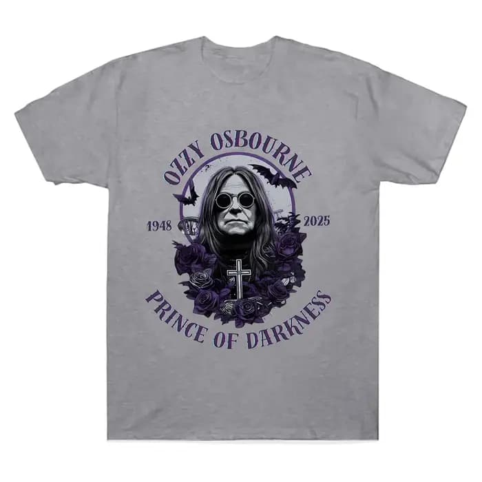 Rip Ozzy Osbourne T-Shirt en mémoire de 1948-2025 chemise