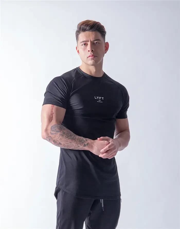 JP & UK hommes T-shirt à manches courtes coton décontracté salle de sport Fitness T-shirt musculatio