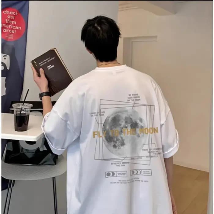 T-shirt à motif de lune