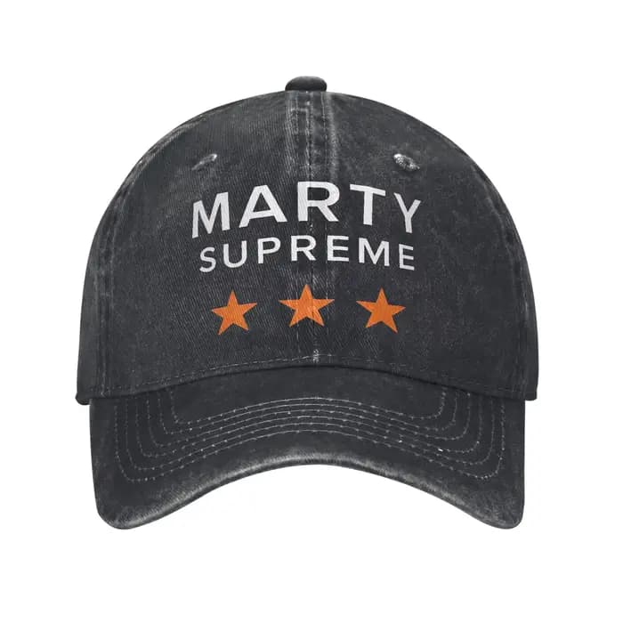 Casquette imprimée Marty Supreme pour hommes et femmes, casquette de baseball en coton, réglable, po