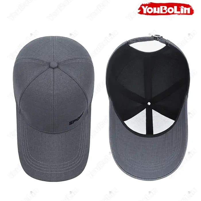 Casquette de baseball à visière oversize pour homme – Casquette de sport respirante de couleur unie avec broderie minimaliste, idéale pour la randonnée, la course à pied et le quotidien