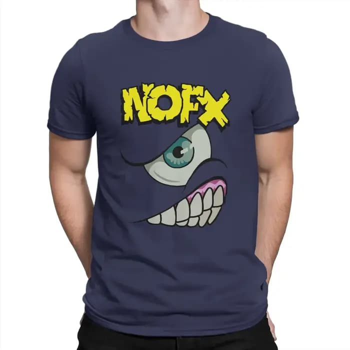 NOFX-T-Shirt manches courtes pour homme, vintage, en coton, à col rond, 1994