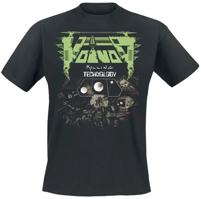 T-shirt imprimé Voivod Killing Technology Sci-Fi, t-shirt neutre décontracté 100% coton, streetwear