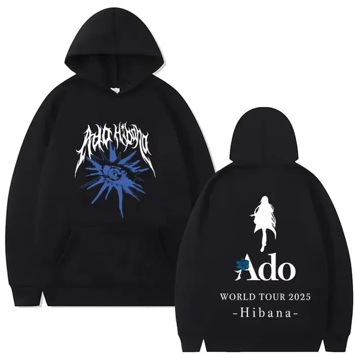 Ado World Tour 2025 Hibana sweat à capuche pour homme femmes mode Style japonais Streetwear unisexe