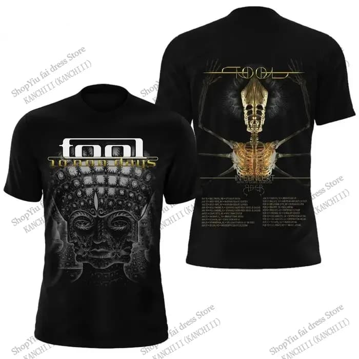 T-shirt homme New Rock Band Tool Tour