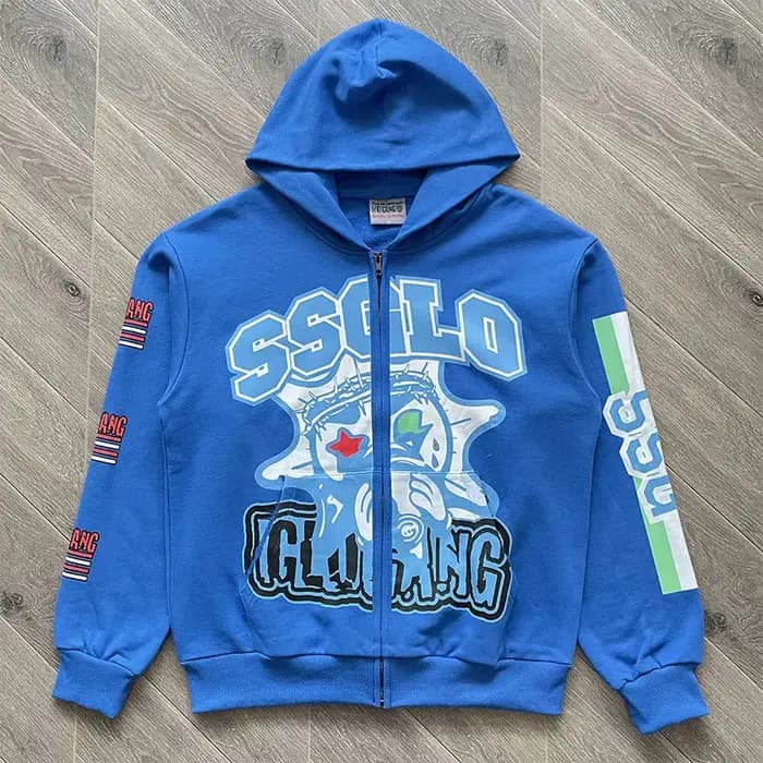Sweat à capuche zippé Glo Gang SSGLO