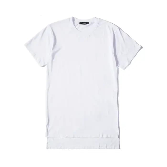 MRMT 2026 Nouveau T-shirt Homme à Manches Courtes, Coupe Courte Devant Longue Derrière, Fente Latéra