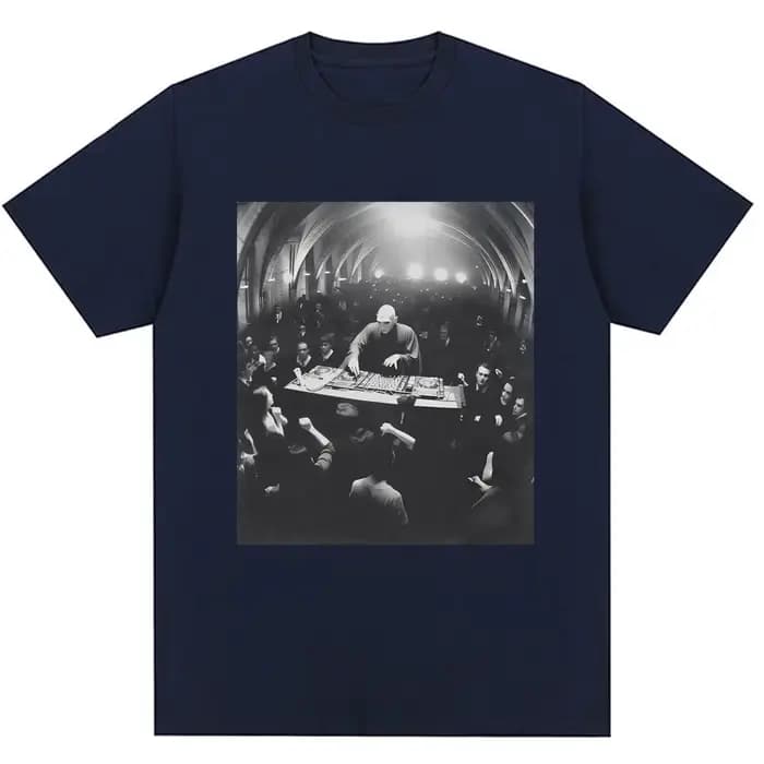 Drôle Dj Dark Lord Meme graphique T-shirt assistant Rave fête mode Vintage t-shirts hommes femmes en vrac coton
