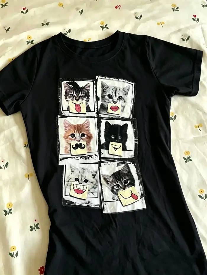 Vêtements pour femmes Kawaii Star Girl Y2k Top Emo Crop Top pour femmes des années 2000 Tops vintage des années 90 Vêtements pour femmes Printemps 2025 Femme Kpop Goth
