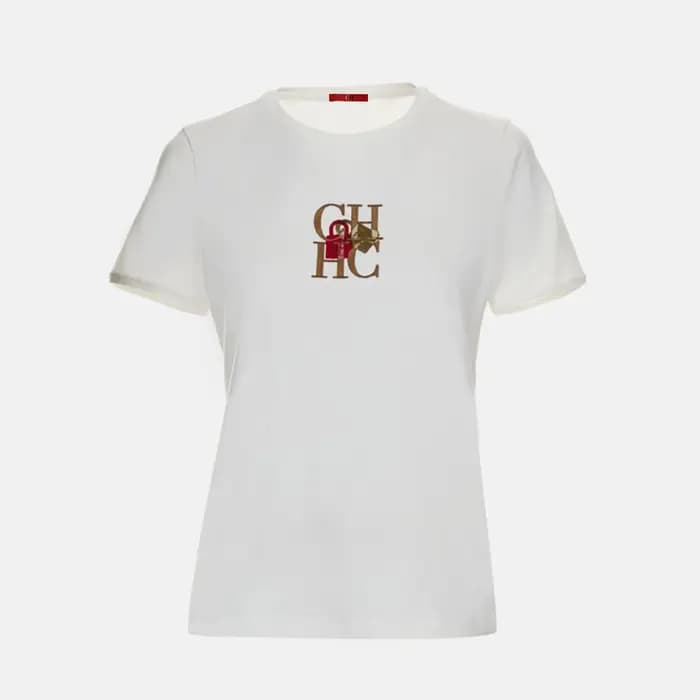 T-shirt col rond pour femme CH