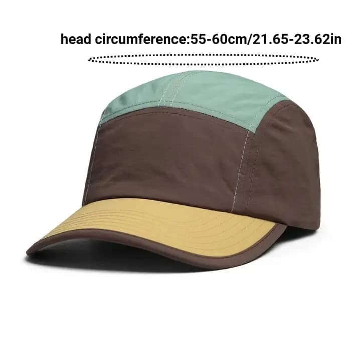 Casquette de baseball à 5 panneaux pour hommes et femmes
