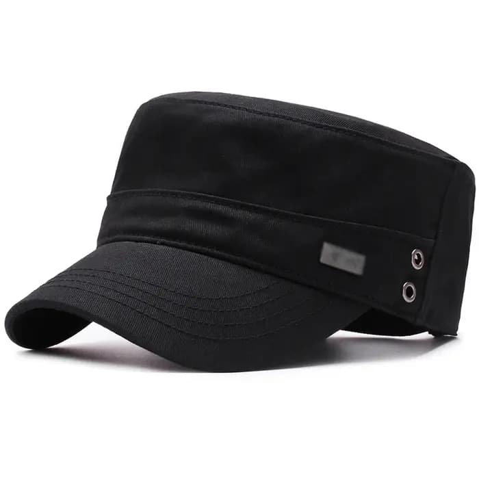 Casquette de baseball à visière en coton simple pour hommes