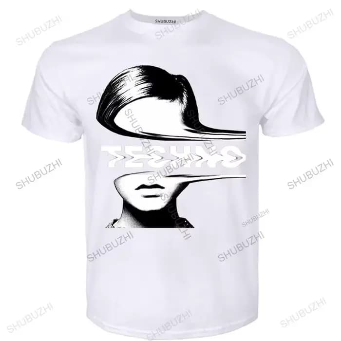 Nouvelle mode T-shirt hommes col rond t-shirts Techno Dj Rock électronique Hip Hop coton été T-shirt