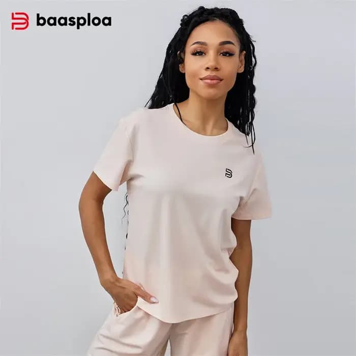 Baasploa T-shirt de sport pour femme