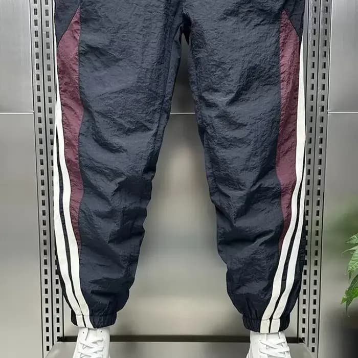 Pantalon de sport baggy hip hop à jambe droite pour hommes