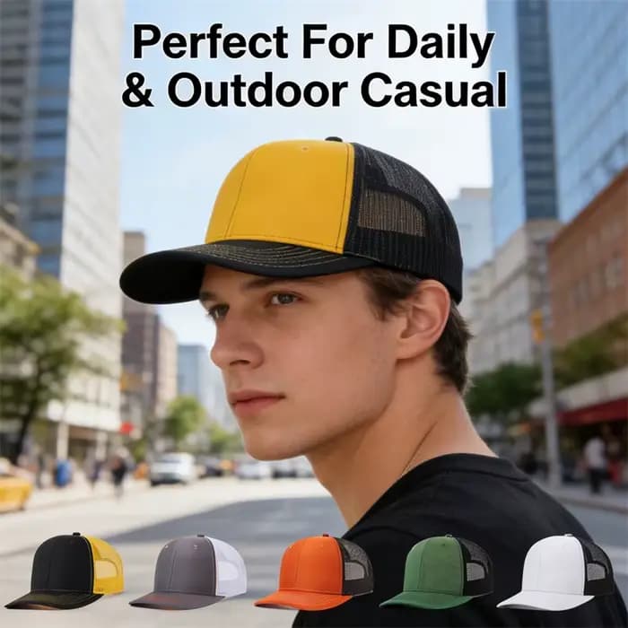 Casquette de baseball unisexe en maille respirante de haute qualité